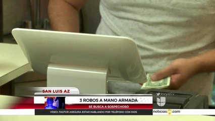 Investigan tres robos a mano armada