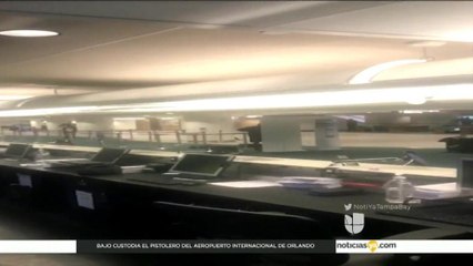 Bajo custodia el pistolero del Aeropuerto Internacional de Orlando