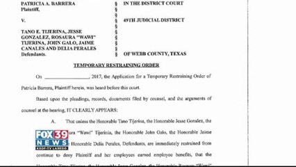 Restraining Order Filed Against Webb County Commissioners Court