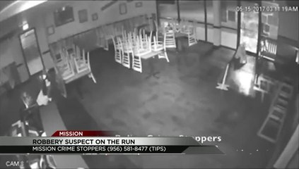 Thief caught on camera breaking into a Mission business