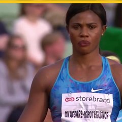 Atleta nigeriana pierde peluca en prueba de salto