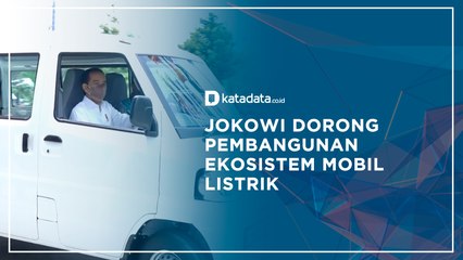 Jokowi Dorong Pembangunan Ekosistem Mobil Listrik | Katadata Indonesia