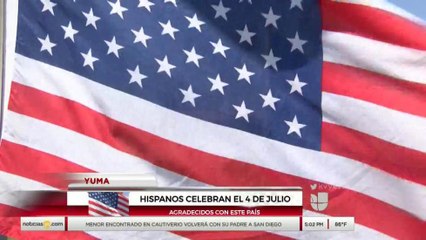 Hispanos celebran el día de la independencia de Estados Unidos