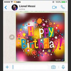 CR7 le manda textos a Messi en su cumple