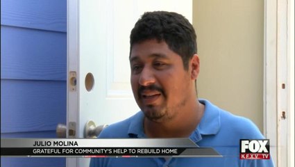 Blessings after a tragedy, Community Comes together to rebuild home