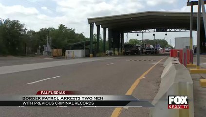 BP Agents Arrest Wanted Men at Checkpoint