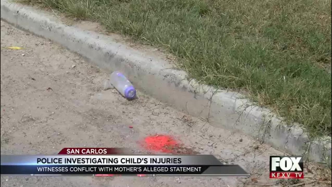 Toddler Hospitalized after falling out of a moving vehicle