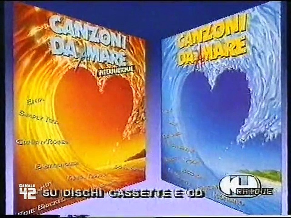 Sequenza RaiDue 1989 + Fine Trasmissioni (HD720/50p)