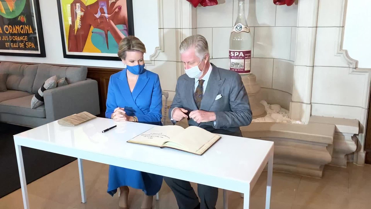 Le Roi et la Reine en visite chez Spadel à Spa