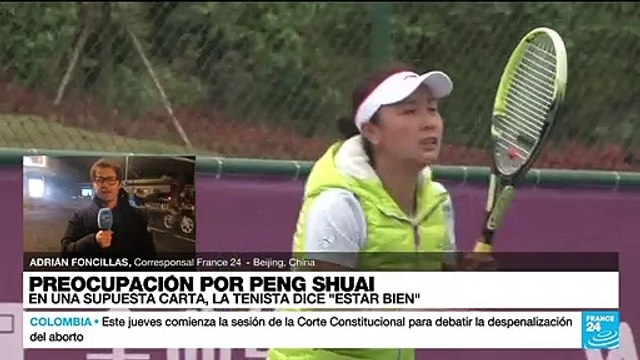 Informe desde Beijing: colegas de Peng Shuai temen por la seguridad de la tenista china