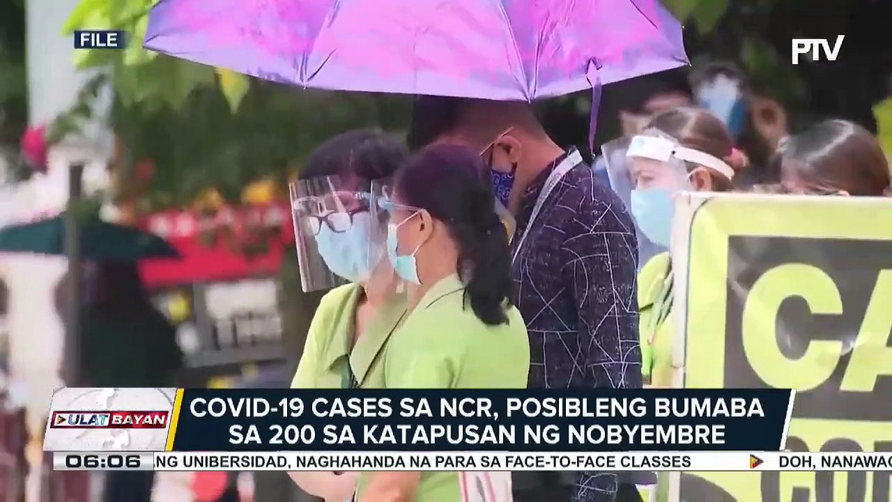 Octa, pabor na ibaba sa Alert Level 1 ang NCR sa Disyembre; COVID-19 cases sa bansa, posibleng hindi na rin umabot sa 1-K sa katapusan ng Nobyembre