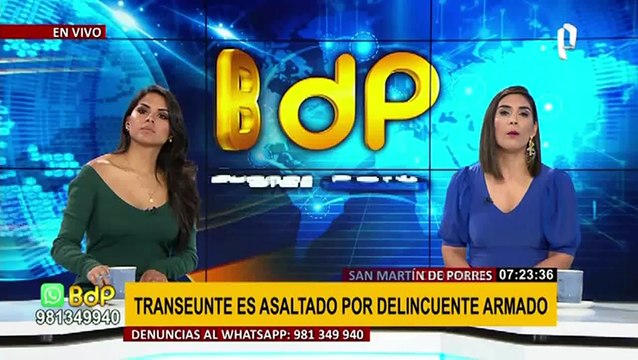 Inseguridad en Chorrillos: delincuente encañona a transeúnte para robarle su celular