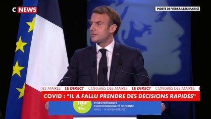 Congrès des maires : Emmanuel Macron rend hommage aux maires victimes d'agressions