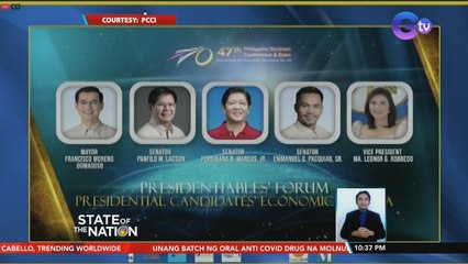 Plataporma sa ekonomiya, kalusugan at imprastraktura, inilatag ng ilang presidential aspirants | SONA