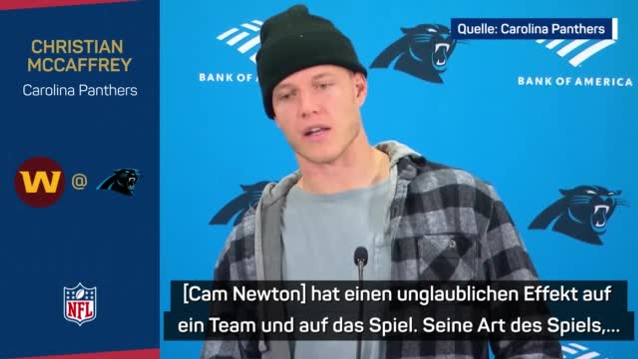 Mccaffrey: “fällt leicht, für cam newton zu kämpfen”