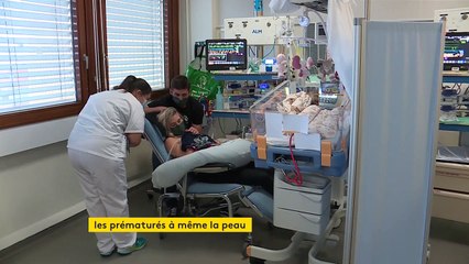 À l'hôpital de Strasbourg, la pratique du peau à peau privilégiée pour les bébés prématurés