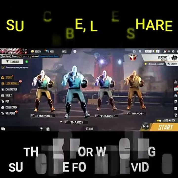 THANOS GOT FIRST TIMEEMOTE | PRESET ALIGHT MOTION VIDEO | FREE FIRE FUNNY VIDEO #TGPARMY #Shorts