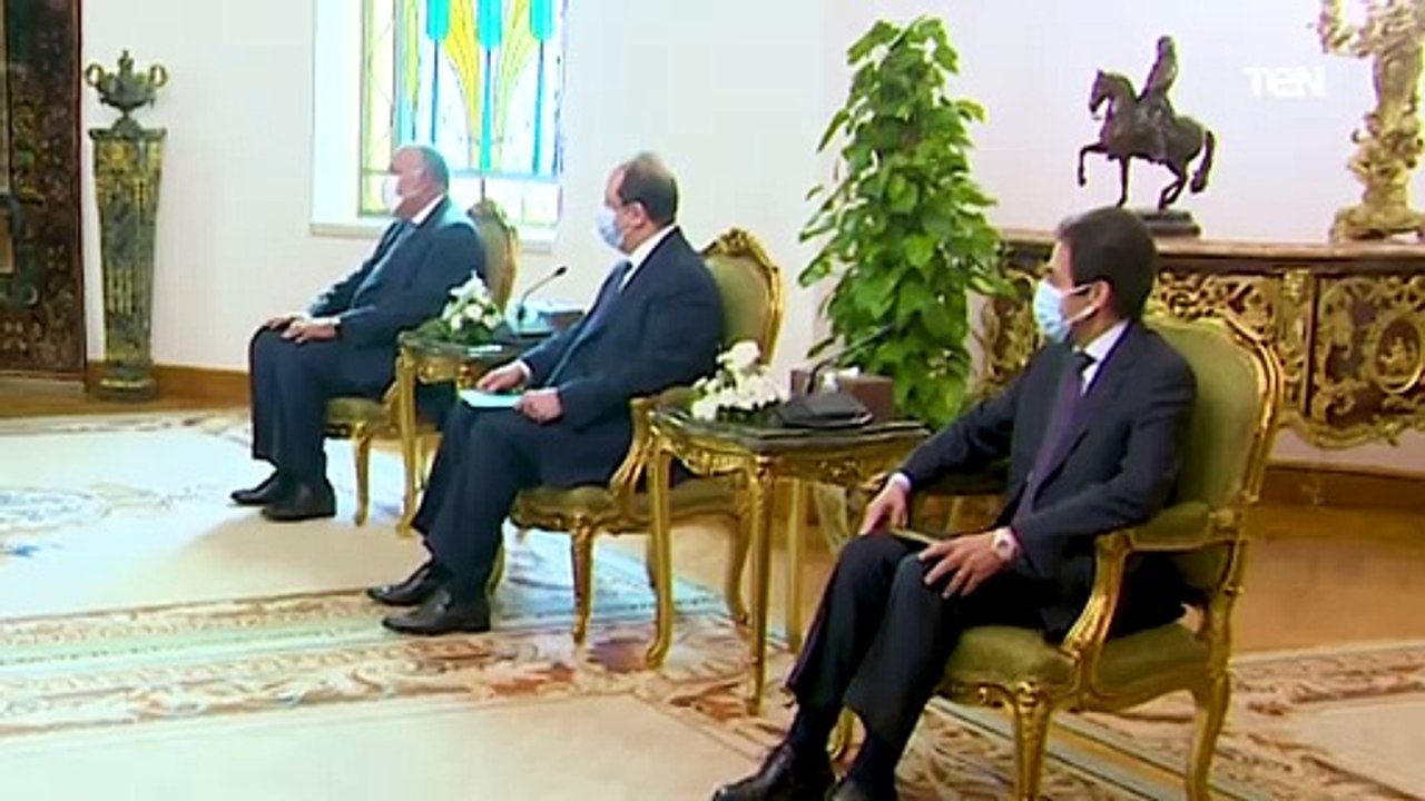 استقبال الرئيس السيسي وقرينته اليوم بقصر الاتحادية الأمير تشارلز ولي عهد بريطانيا وقرينته