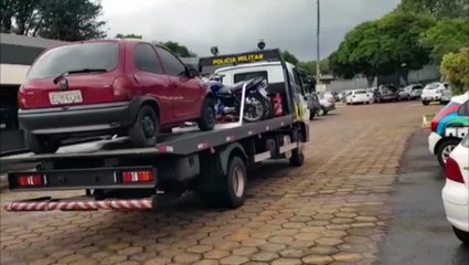 Veículos encontrados em ponto estourado pela PM chegam à 15ª SDP