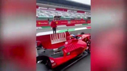 A los 46 años Montoya cumple su sueño y se monta en un Ferrari de Fórmula 1