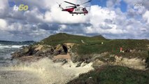 This Dog Was Rescued by a Helicopter During Rising Seas