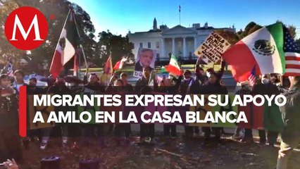 Con mariachi, migrantes piden en la Casa Blanca reforma migratoria