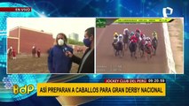 Gran Derby Nacional: Así se preparan los caballos en el Jockey Club del Perú