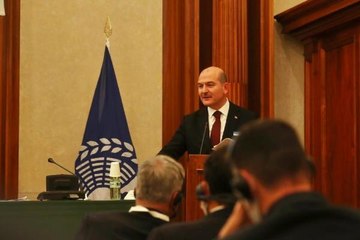 Son dakika haberleri | Bakan Soylu, KADES'e verilen uluslararası ödülü teslim aldı - 1