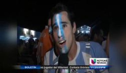 Argentinos festejan en brasil