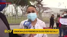 Padres denuncian alza de pensiones en colegio “Pedro Ruíz Gallo” de Chorrillos