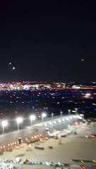 Several Planes Prepare to Land at O'Hare Airport