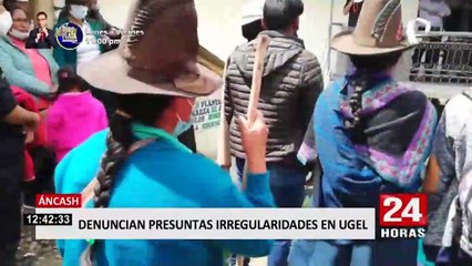 Áncash: padres de familia y maestros toman la UGEL por presuntas irregularidades