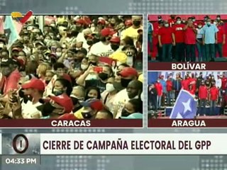 Pueblo caraqueño acompañó al GPP en su gran cierre de campaña