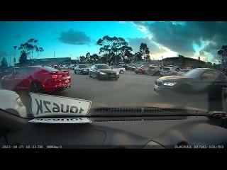 Guy Burning Out Tires in Traffic Receives Instant Karma