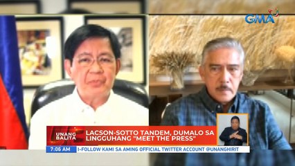 Lacson-Sotto tandem, dumalo sa lingguhang "meet the press" | UB