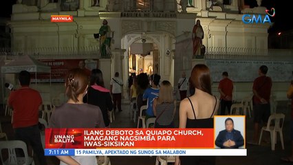 Ilang deboto sa Quiapo church, maagang nagsimba para iwas-siksikan | UB