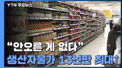 10월 생산자물가 13년 만에 최대폭↑..."유가 급등 탓" / YTN