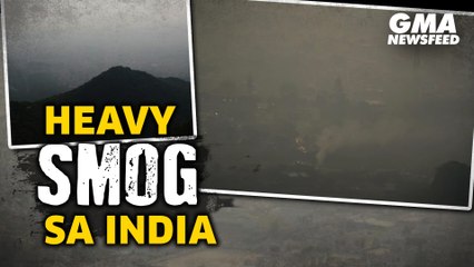 Ilang lugar sa India, nagdilim dahil sa smog | GMA News Feed