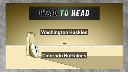 Washington Huskies at Colorado Buffaloes: Over/Under