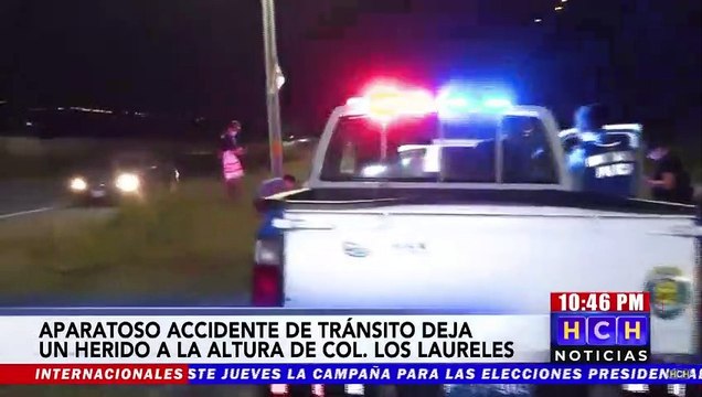 Aparatoso accidente vial deja pérdidas materiales en el anillo periférico a la altura de la colonia Los Laureles
