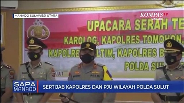 Sertijab Kapolres Dan Pju Wilayah Polda Sulut