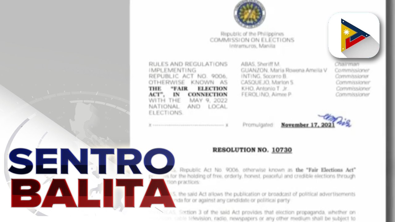 Guidelines para sa pangangampanya gamit ang iba...