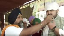 Farmers in Chandigarh celebrate after repeal of farm laws