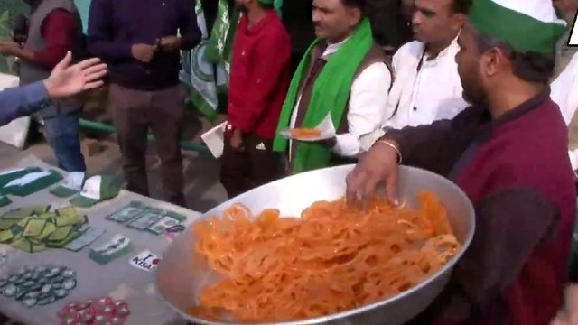 Farmers contented over withdrawal of three farm laws