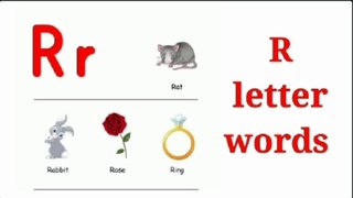 R letter words | R sound words | R Alphabet words | R words | words start with R | Phonic words | R