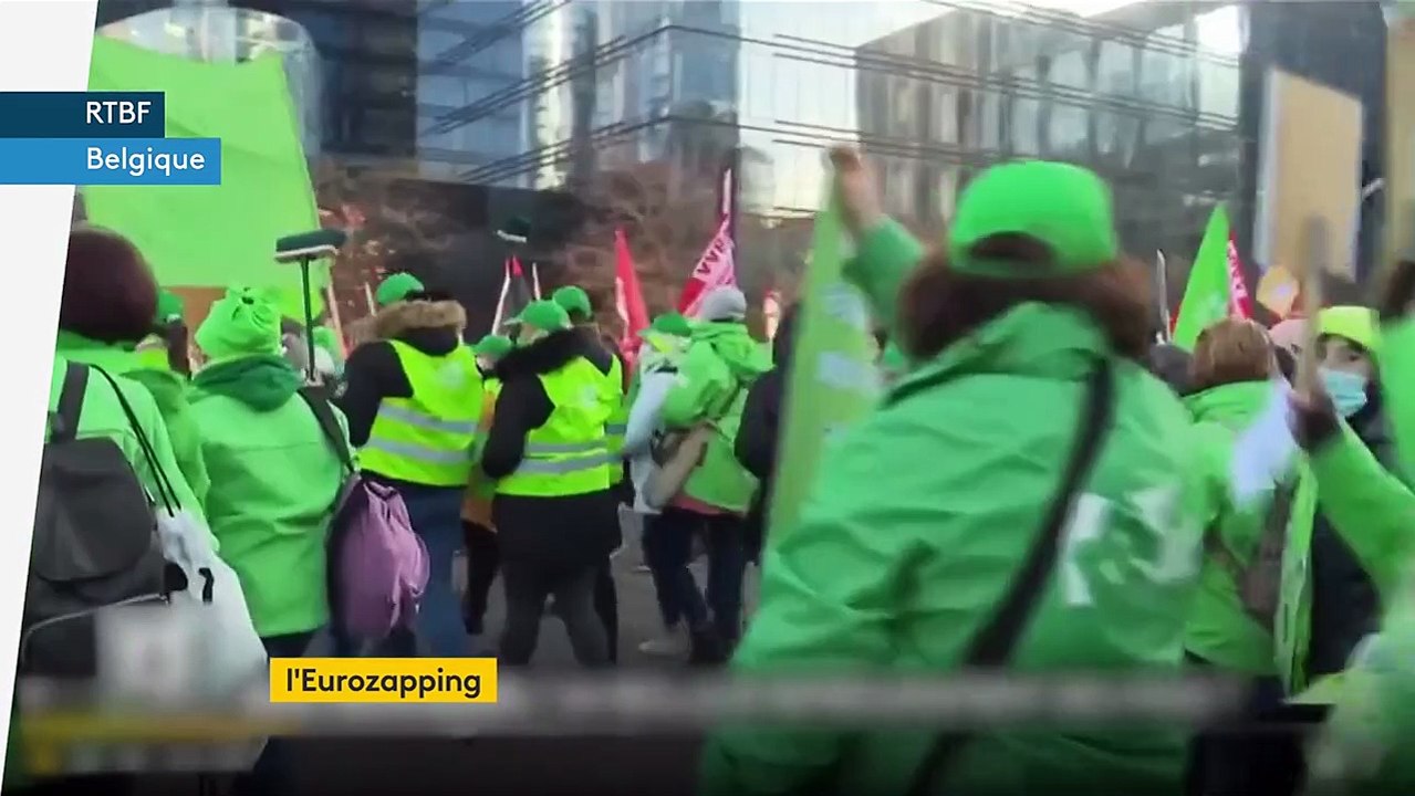 Eurozapping : manifestations en Suisse et en Belgique ; pas de TGV pour le nord de l'Angleterre