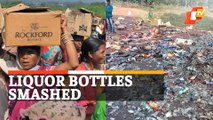 Anti-Liquor Protest: Women Destroy Foreign Liquor Worth Lakhs In Odisha