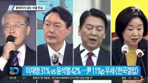 좁혀지지 않는 서울 민심…이재명-윤석열 벌어진 격차