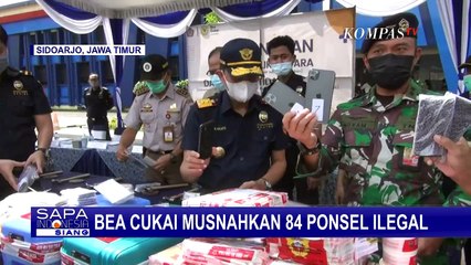 Bea Cukai Musnahkan HP Ilegal dengan Nilai Rp 1 Miliar