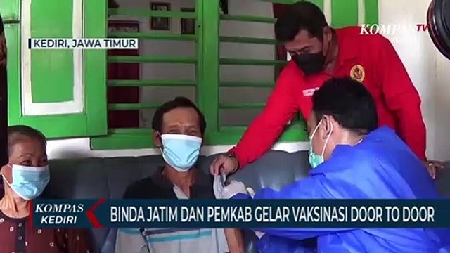 Binda Jawa Timur dan Pemkab Kediri Gelar Vaksinasi Dari Rumah Ke Rumah